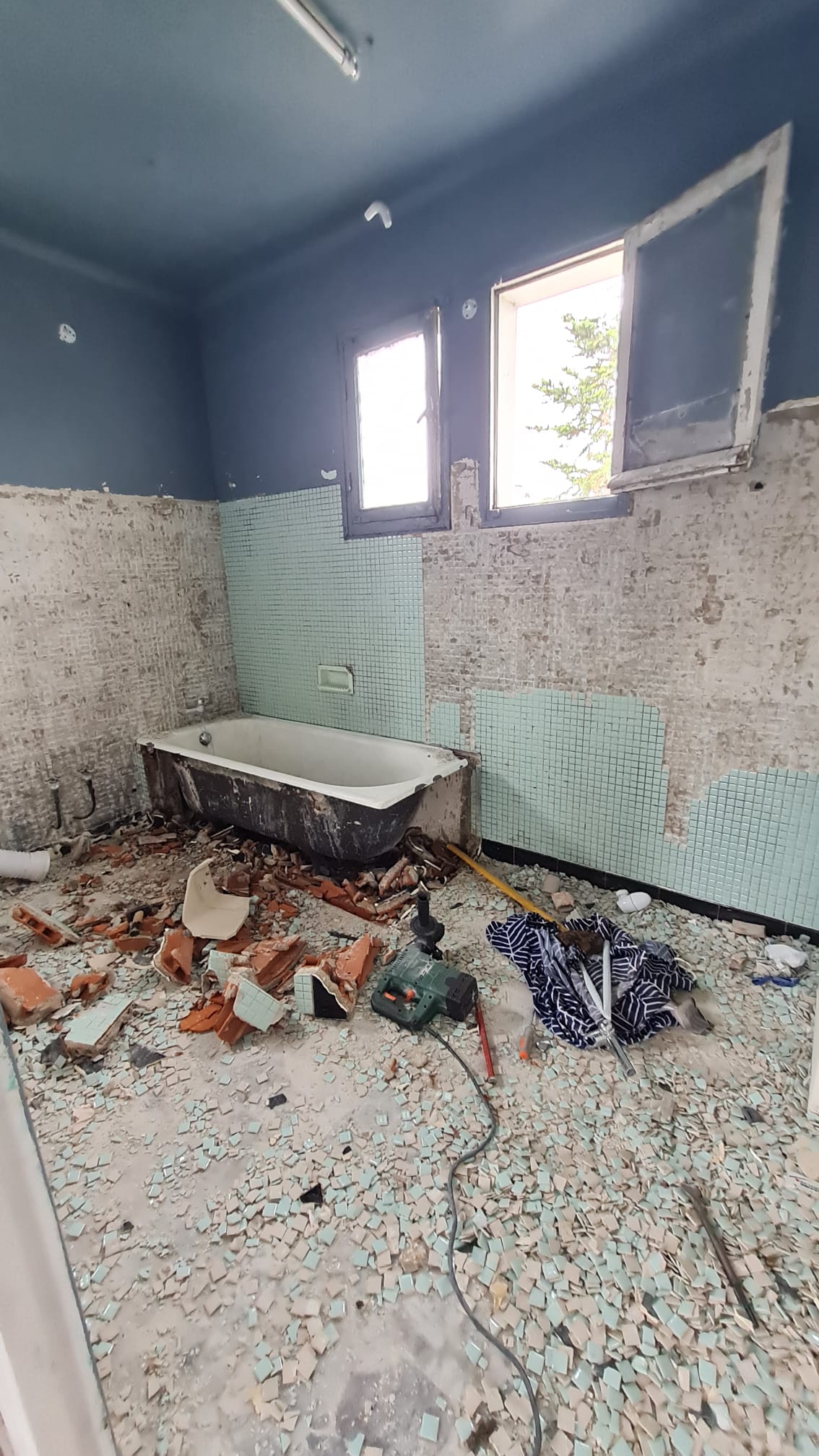 Avant rénovation de salle de bain
